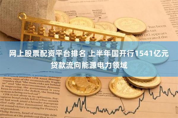 网上股票配资平台排名 上半年国开行1541亿元贷款流向能源电力领域